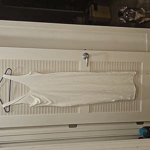 White maxi dress
